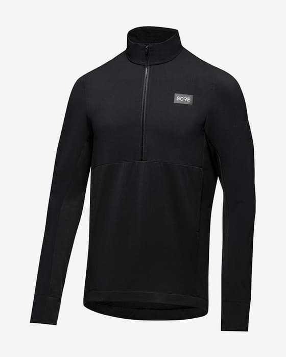 Maillot GOREWEAR TrailKPR Hybrid Half Zip manche longue noir