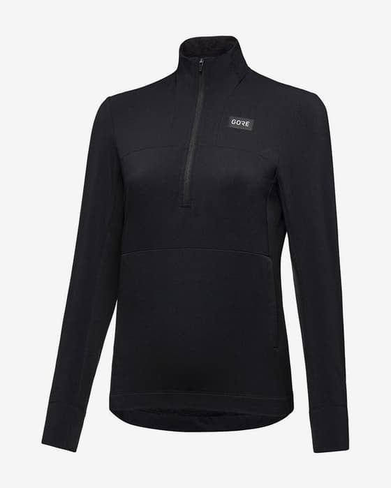 Maillot GOREWEAR TrailKPR Hybrid Half Zip manche longue noir femme