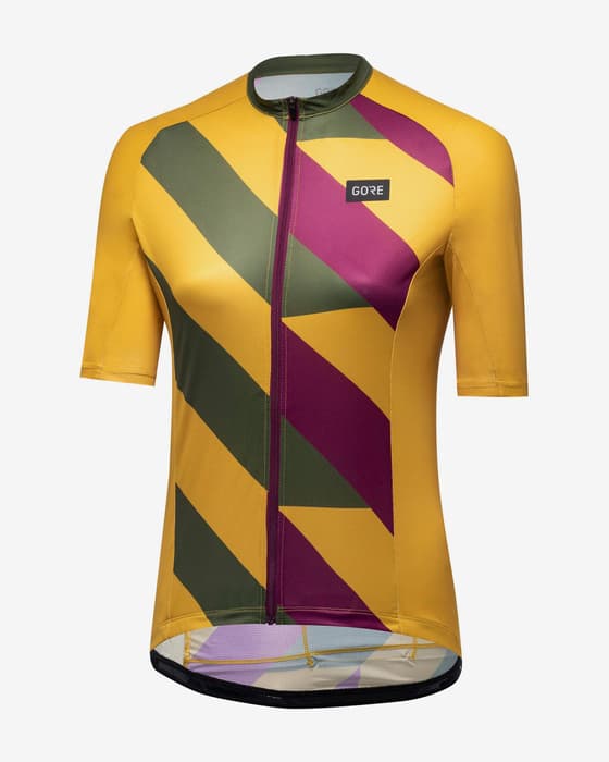 Maillot GOREWEAR Signal manche courte jaune sable multicolore femme