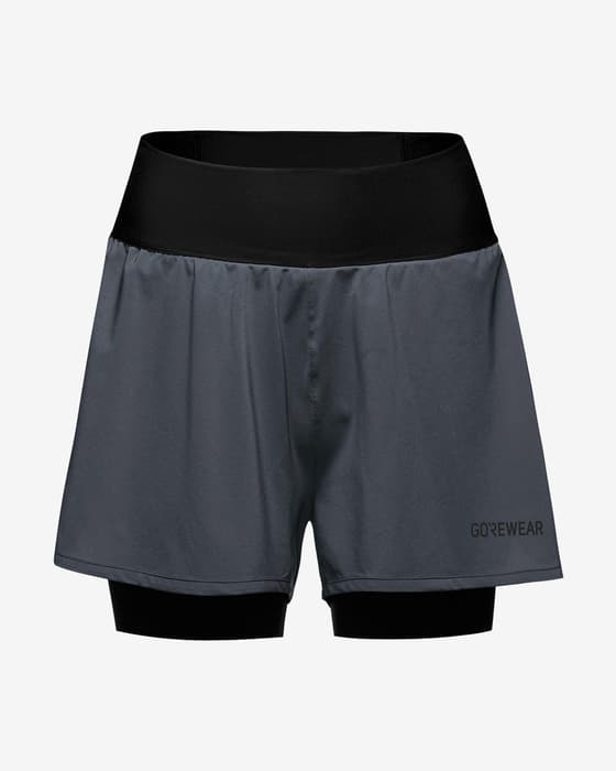 Pantalón corto GOREWEAR Concurve 2in1 gris mujer