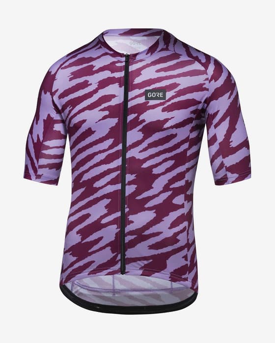 Maillot GOREWEAR Spirit Organic Camo manche courte violet clair rouge lilas