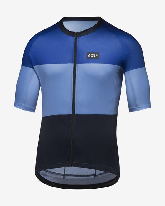 Maillot GOREWEAR Spirit Stripes manga corta azul marino negro