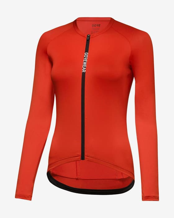 Maillot GOREWEAR Spinshift manche longue rouge feu femme
