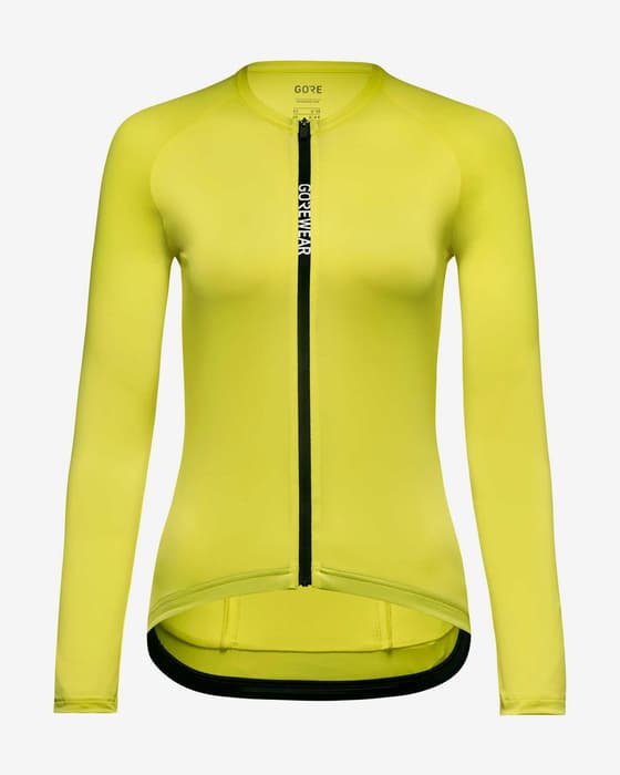 Maillot GOREWEAR Spinshift manche longue jaune fluo clair femme