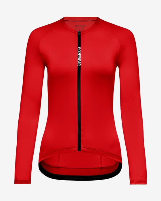 Maillot GOREWEAR Spinshift manches longues rouge femme