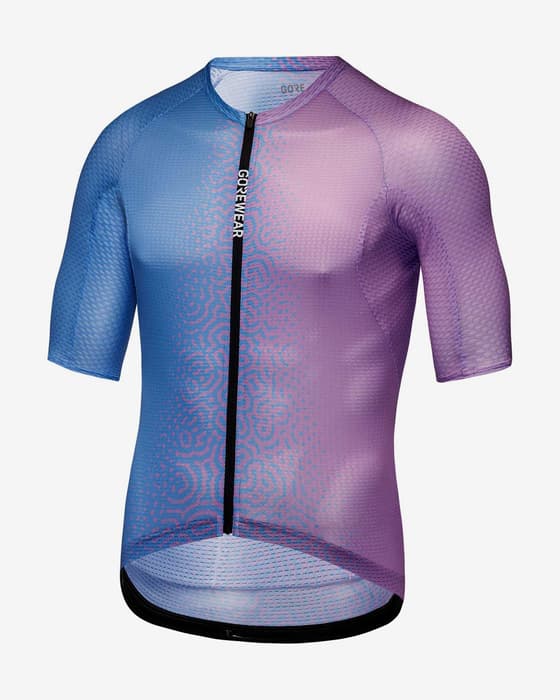 Maillot GOREWEAR Spinshift Breathe manga corta azul claro violeta