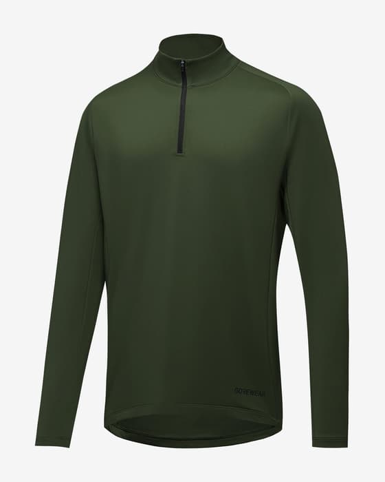 Base layer top GOREWEAR Everyday Mid Quarter Zip long sleeve dark green