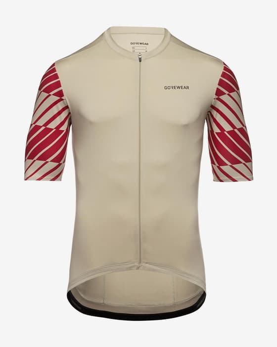 GOREWEAR Swiftride Optical short sleeve Jersey beige red