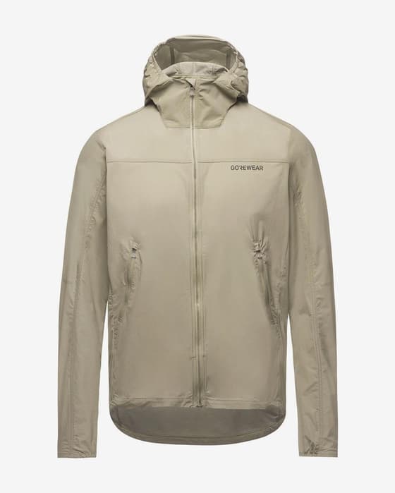Chaqueta con capucha GOREWEAR Fernflow Windbreaker beige