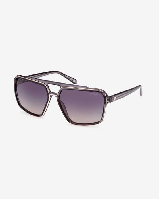 Gafas Guess GU00076 gris con lentes espejadas gris