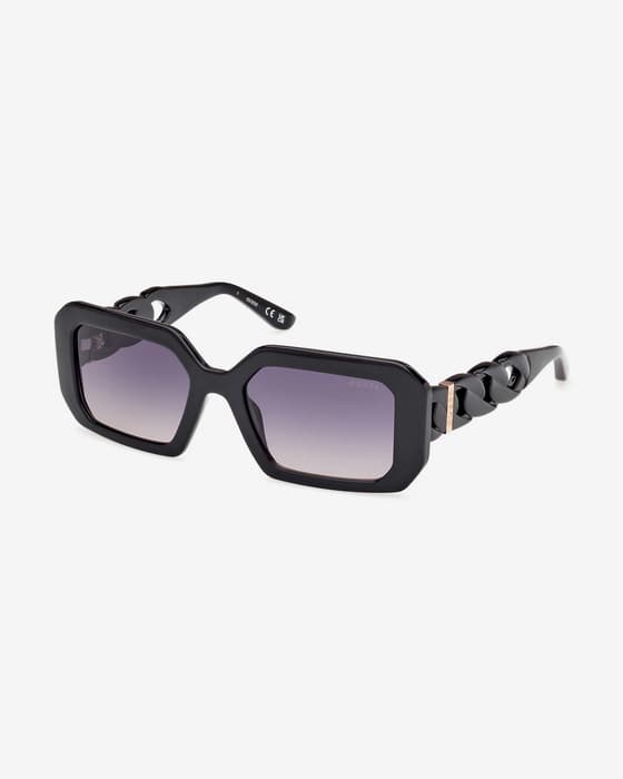 Gafas Guess GU00110 negro brillante lentes ahumadas mujer