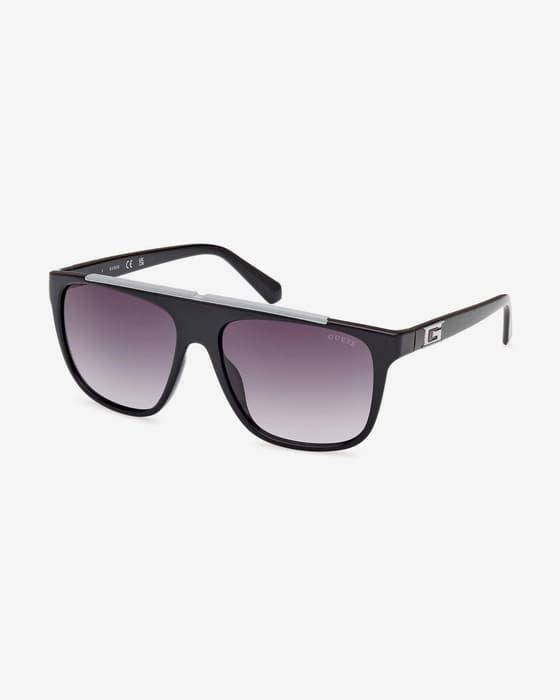 Gafas Guess GU00123 negro brillante lentes ahumadas