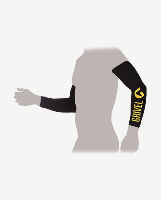 Manguitos Grivel Warm Sleeve preto amarelo (par)