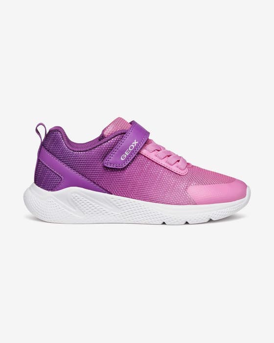 Zapatillas Geox Sprintye rosa blanco niña