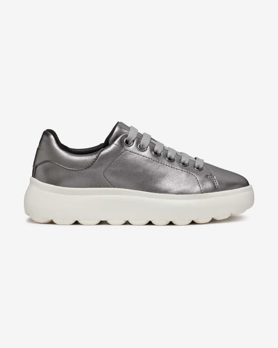 Zapatillas Geox Spherica EC4.1 gris plata mujer