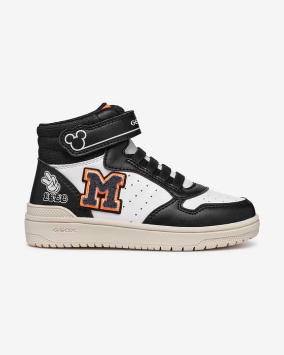 Zapatillas Geox Washiba blanco puro negro niño
