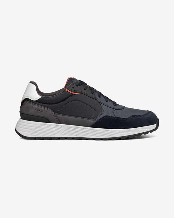 Zapatillas Geox Molveno negro gris blanco