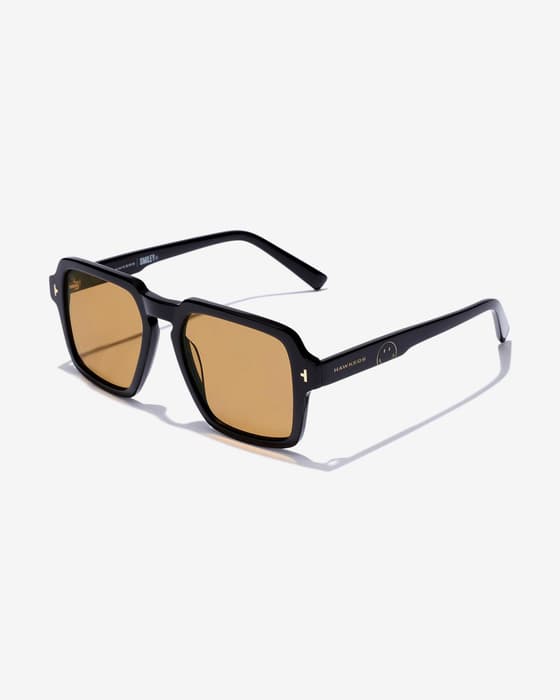 Gafas Hawkers x Smiley Lash Eco negro con lentes de color naranja