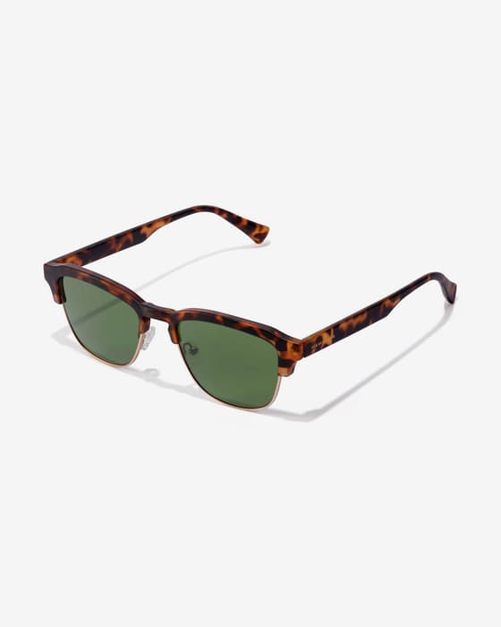 Gafas Hawkers New Classic marrón con lentes espejadas verde