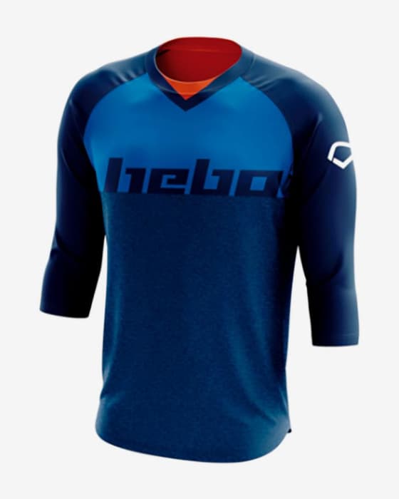 Maillot Hebo Level manche 3/4 bleu