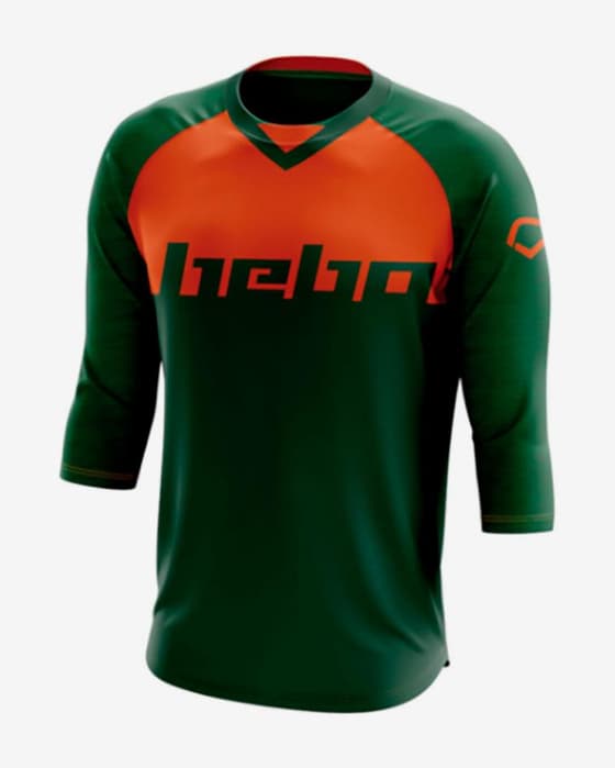 Maillot Hebo Level manche 3/4 vert