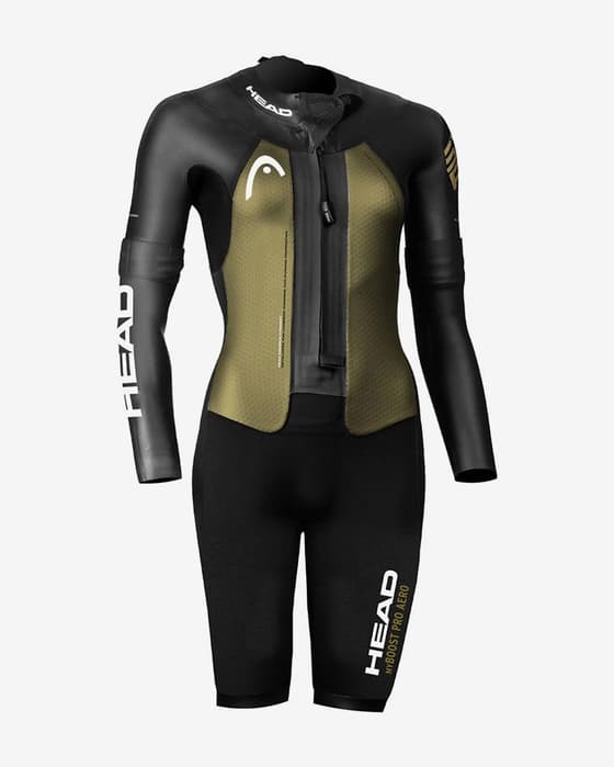 Traje neopreno Head SwimRun MyBoost PRO Aero 4.2.1,5 negro dorado mujer