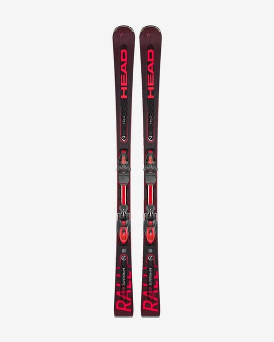 Esquís Head Supershape E-Rally + fijaciones PRD 12 GW negro rojo