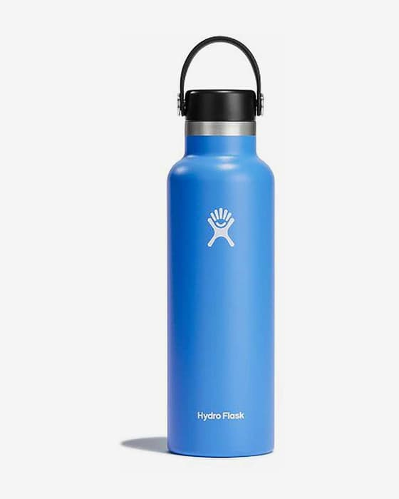 Bidón Hydro Flask 21 Oz Standard Mouth con tapa Standard Flex Cap azul brillante