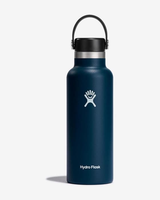 Bidon Hydro Flask 24 oz Standard Mouth avec bouchon Standard Flex Cap bleu