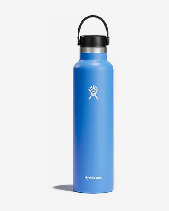 Bidón Hydro Flask 24 oz Standard Mouth con tapa Standard Flex Cap azul
