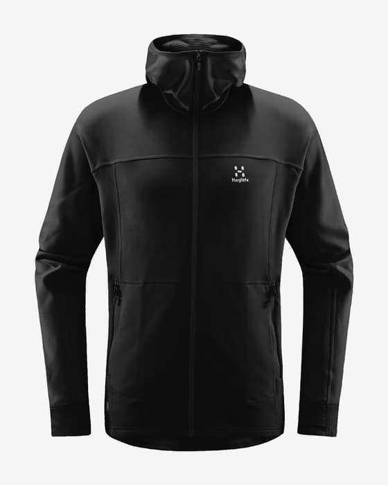 Haglöfs Betula Kapuzenfleecejacke schwarz