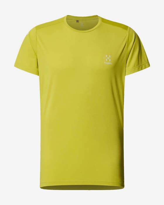Camiseta Haglöfs L.I.M Tech manga corta verde amarillento