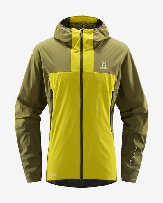 Chaqueta fina Haglöfs L.I.M Alpha GORE-TEX amarillo verde grisáceo