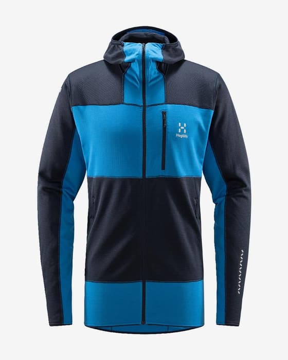 Haglöfs L.I.M Mid Fast Kapuzenfleecepullover blau