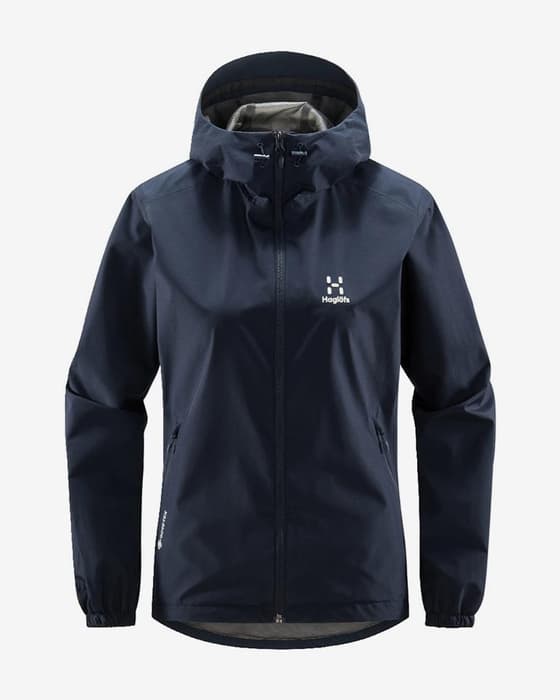Chaqueta con capucha Haglöfs Betula GORE-TEX azul marino mujer