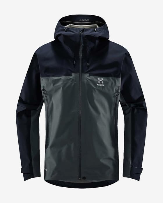 Chaqueta con capucha Haglöfs ROC Flash GORE-TEX azul acero