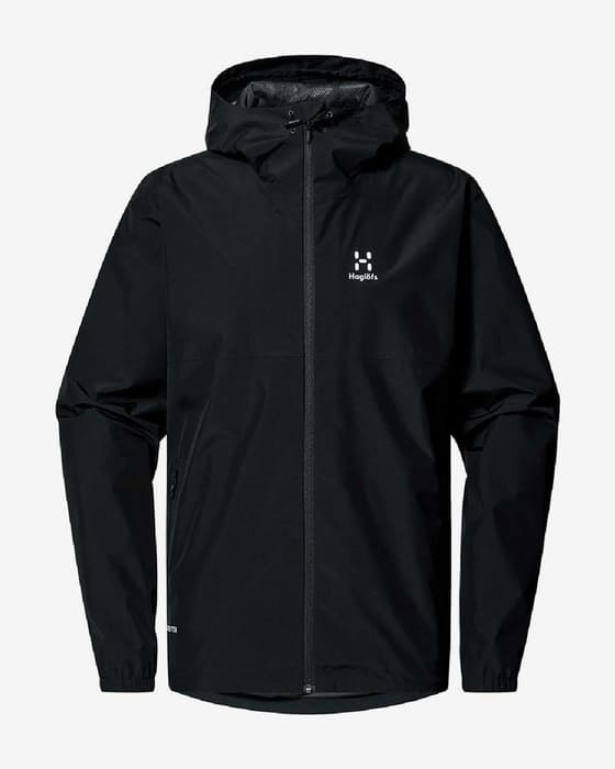 Chaqueta con capucha Haglöfs Hajk GORE-TEX negro