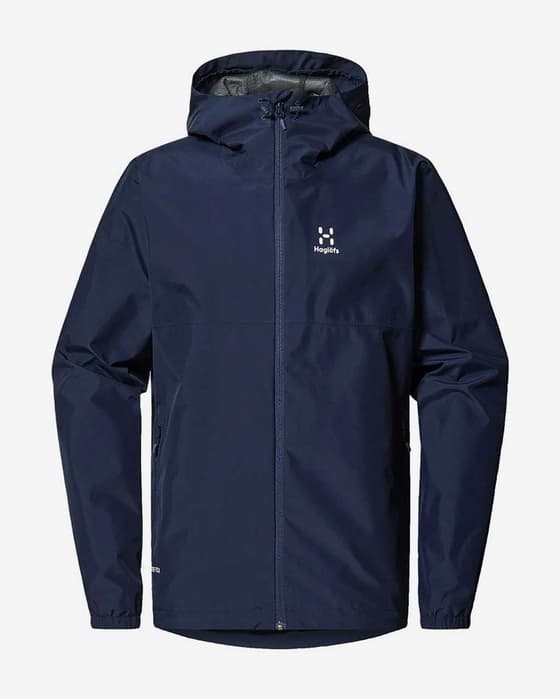 Chaqueta con capucha Haglöfs Hajk GORE-TEX azul mate