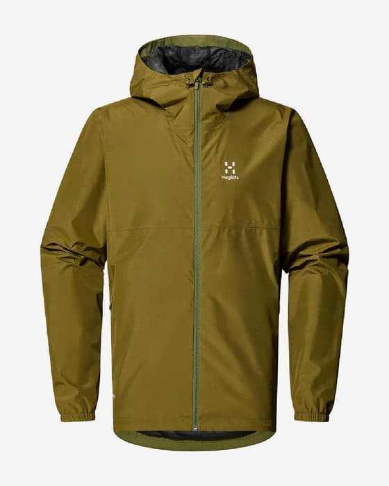 Chaqueta con capucha Haglöfs Hajk GORE-TEX verde oliva