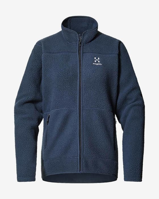Forro polar Haglöfs Mossa Pile azul noche mujer