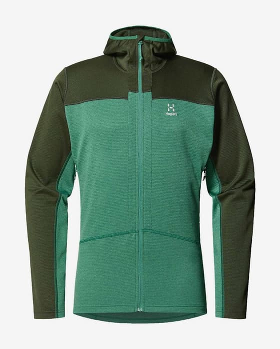 Haglöfs ROC Flash Mid Kapuzenfleecejacke türkis