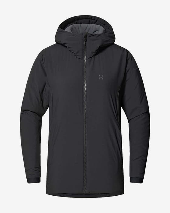 Chaqueta con capucha Haglöfs Mimic Alert negro puro mujer