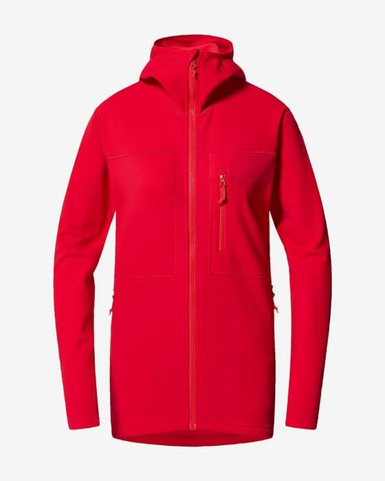 Chaqueta fina Haglöfs Rosson Mid rojo intenso mujer