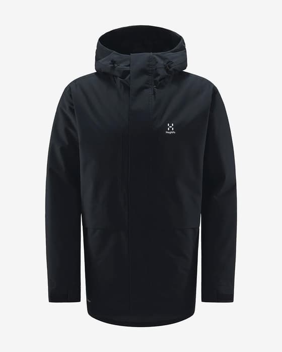 Chaqueta con capucha Haglöfs Salix Proof Mimic negro