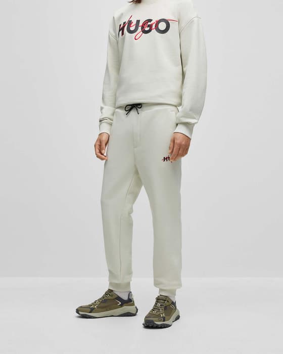 Pantalón largo HUGO Drokko blanco negro rojo