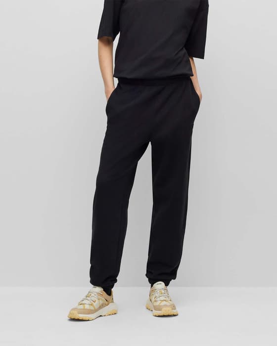 Pantalón largo HUGO Relaxed negro mujer