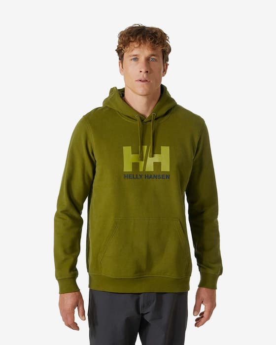 Sudadera con capucha Helly Hansen Logo verde oliva