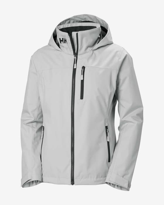 Chaqueta con capucha Helly Hansen Crew Midlayer 2.0 gris claro mujer