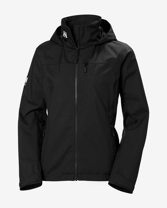 Helly Hansen Crew 2.0 damesjack met capuchon zwart