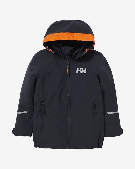 Casaco Helly Hansen Shelter 2.0 azul marinho laranja infantil